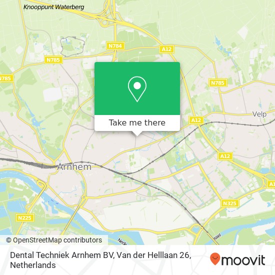 Dental Techniek Arnhem BV, Van der Helllaan 26 Karte