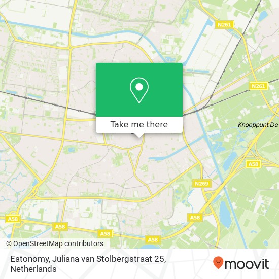 Eatonomy, Juliana van Stolbergstraat 25 map