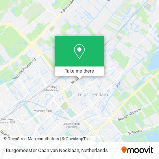 Burgemeester Caan van Necklaan map