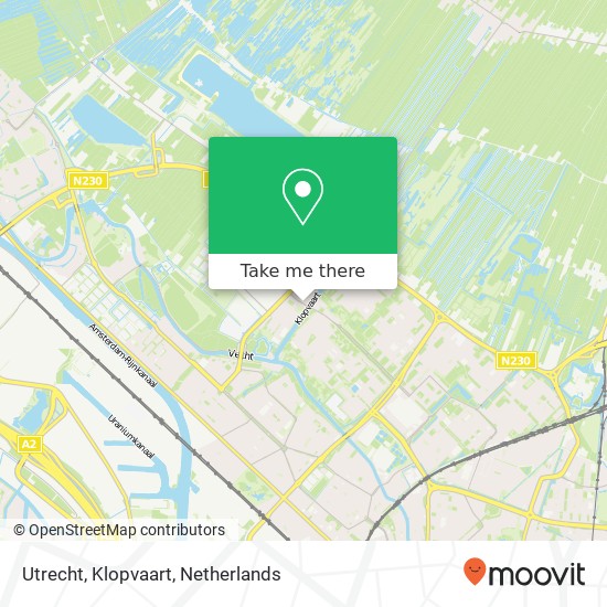Utrecht, Klopvaart map