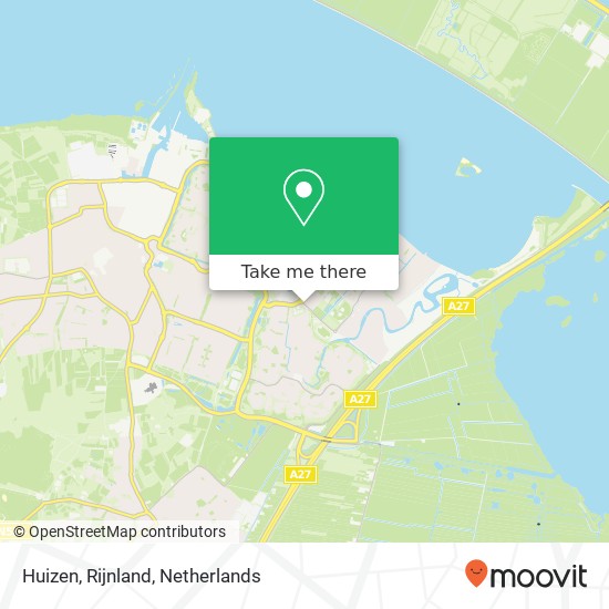 Huizen, Rijnland map