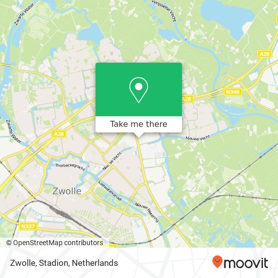 Zwolle, Stadion map