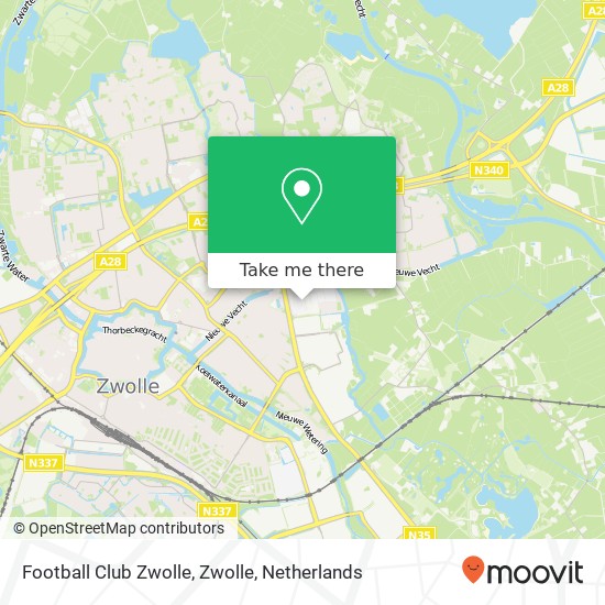 Football Club Zwolle, Zwolle map