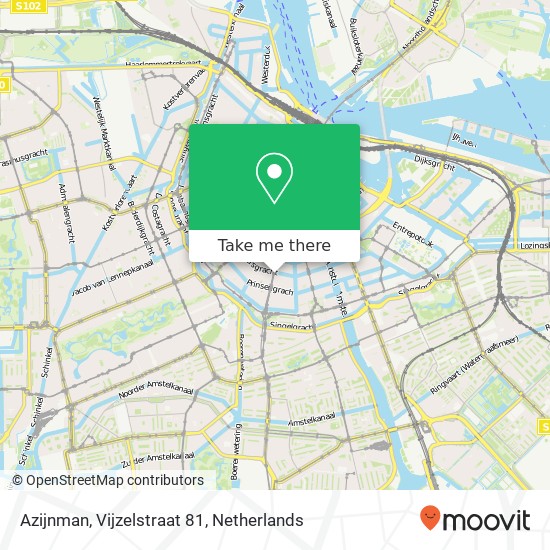 Azijnman, Vijzelstraat 81 map