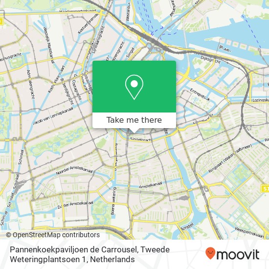 Pannenkoekpaviljoen de Carrousel, Tweede Weteringplantsoen 1 map