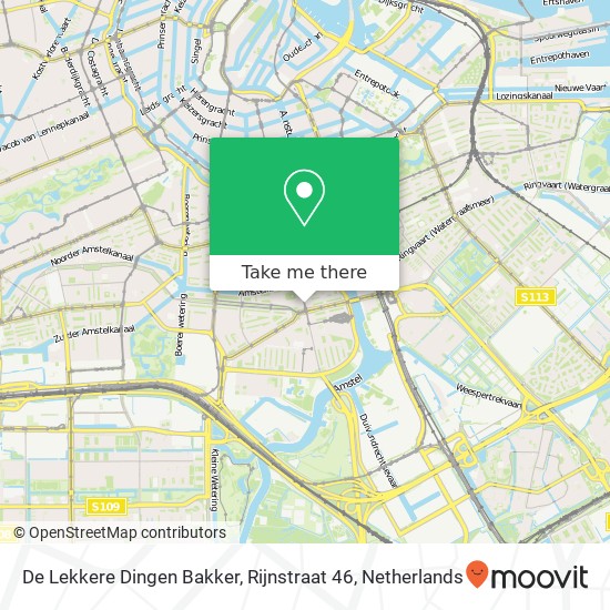 De Lekkere Dingen Bakker, Rijnstraat 46 map