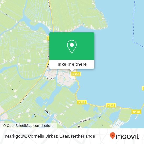 Markgouw, Cornelis Dirksz. Laan map