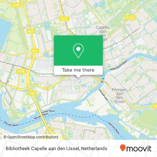 Bibliotheek Capelle aan den IJssel map