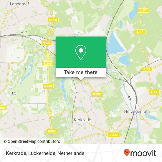 Kerkrade, Luckerheide Karte