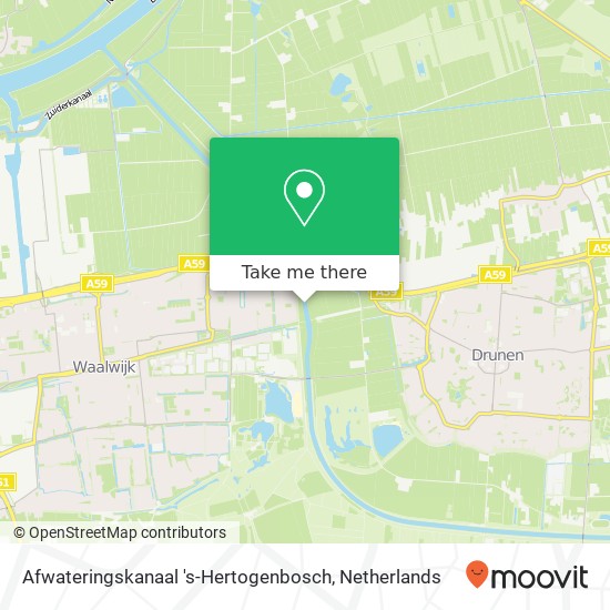 Afwateringskanaal 's-Hertogenbosch Karte