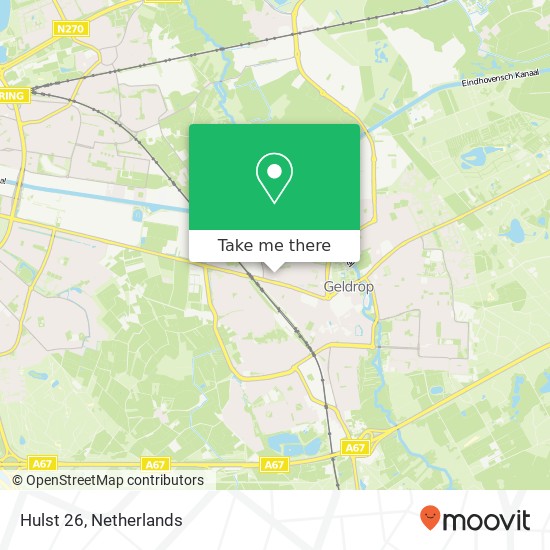 Hulst 26, 5662 TH Geldrop map