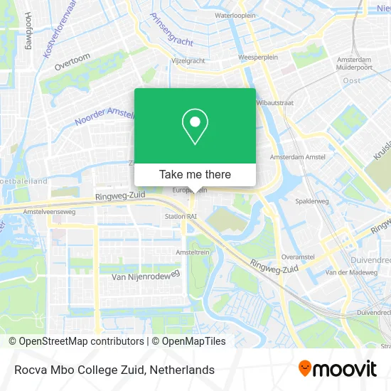 Rocva Mbo College Zuid map