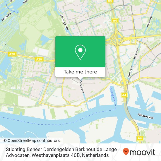 Stichting Beheer Derdengelden Berkhout de Lange Advocaten, Westhavenplaats 40B Karte