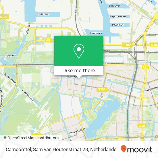 Camcomtel, Sam van Houtenstraat 23 map