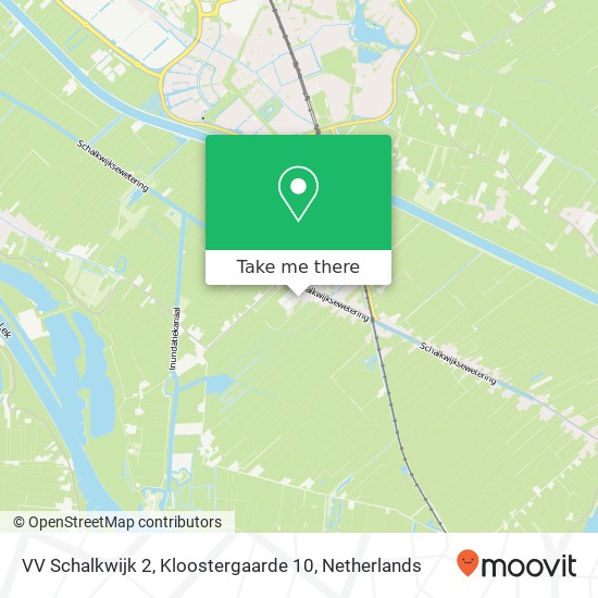 VV Schalkwijk 2, Kloostergaarde 10 Karte