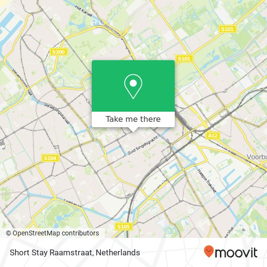 Short Stay Raamstraat map