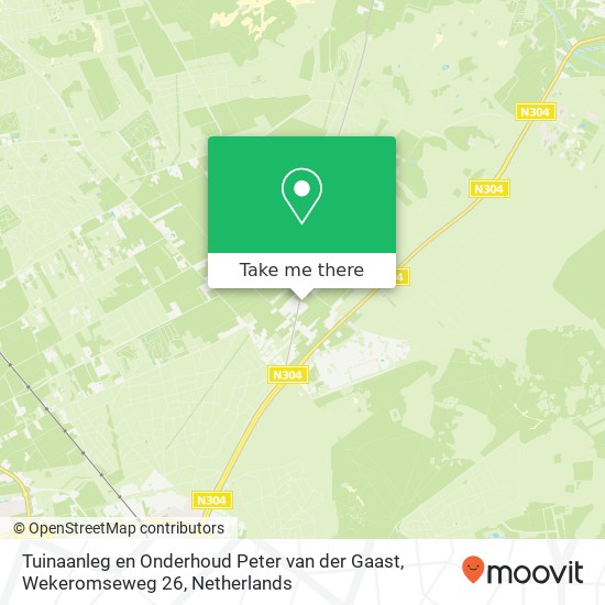 Tuinaanleg en Onderhoud Peter van der Gaast, Wekeromseweg 26 map