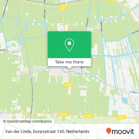 Van der Linde, Dorpsstraat 140 map