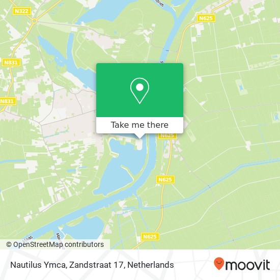 Nautilus Ymca, Zandstraat 17 map