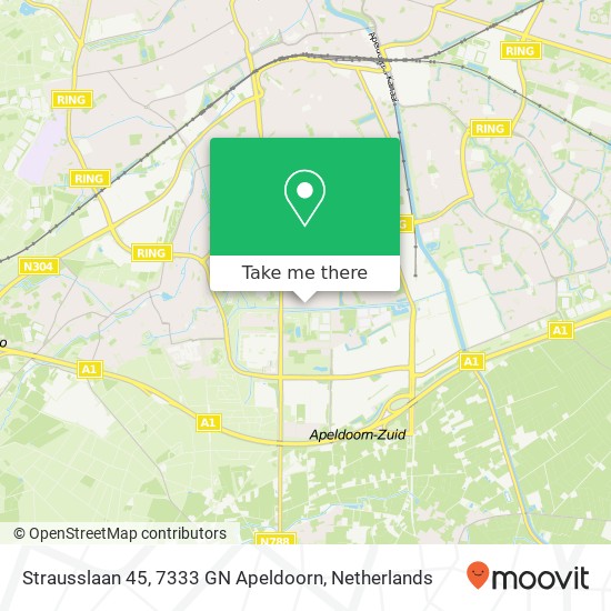 Strausslaan 45, 7333 GN Apeldoorn map