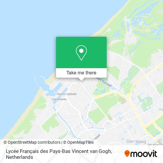 Lycée Français des Pays-Bas Vincent van Gogh map