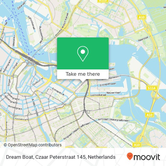 Dream Boat, Czaar Peterstraat 145 map