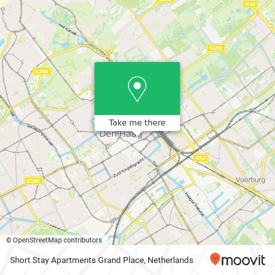 Short Stay Apartments Grand Place map