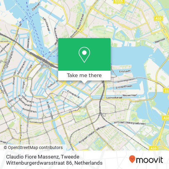 Claudio Fiore Massenz, Tweede Wittenburgerdwarsstraat 86 map