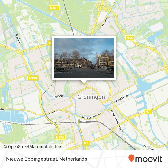 Nieuwe Ebbingestraat map