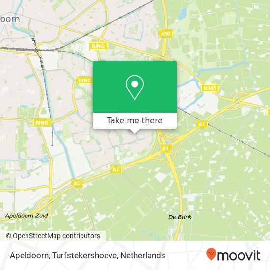 Apeldoorn, Turfstekershoeve map