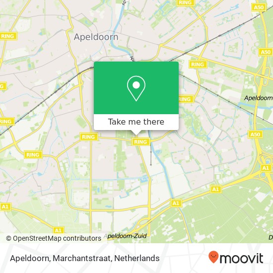Apeldoorn, Marchantstraat Karte