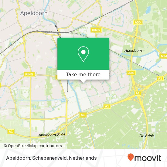 Apeldoorn, Schepenenveld map