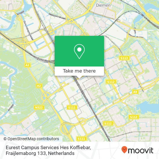 Eurest Campus Services Hes Koffiebar, Fraijlemaborg 133 map