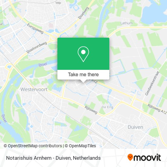Notarishuis Arnhem - Duiven Karte