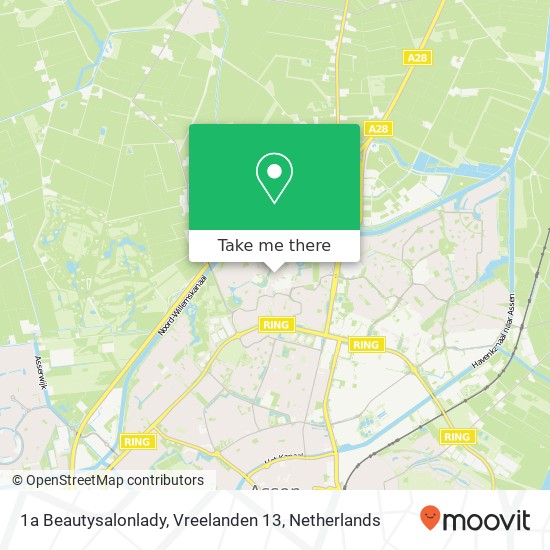 1a Beautysalonlady, Vreelanden 13 map