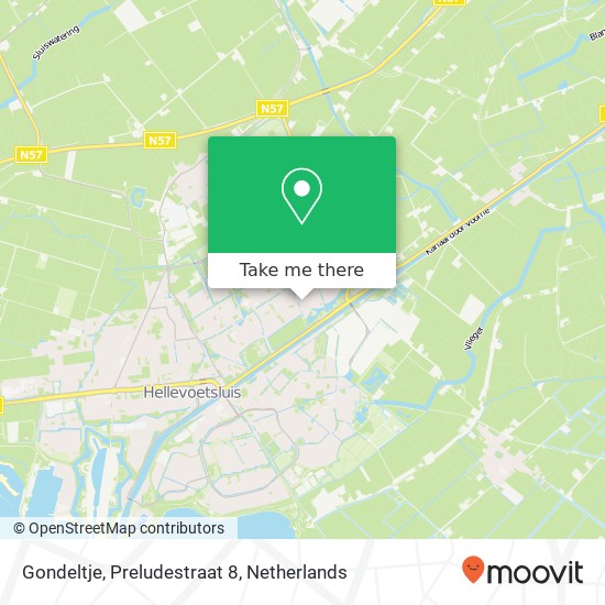 Gondeltje, Preludestraat 8 map