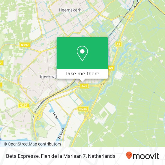 Beta Expresse, Fien de la Marlaan 7 map