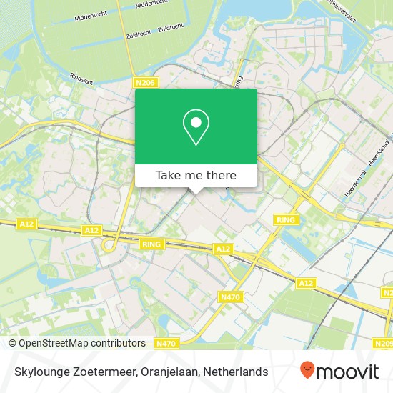 Skylounge Zoetermeer, Oranjelaan Karte