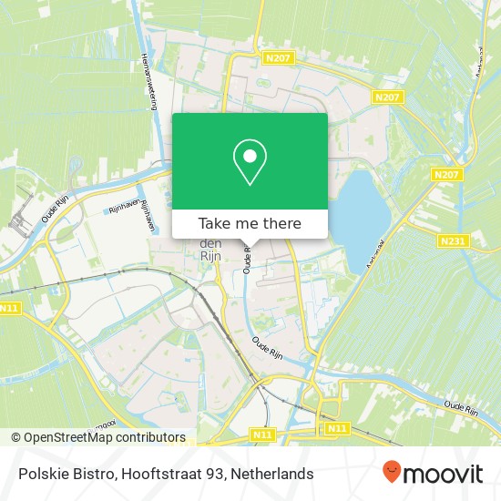 Polskie Bistro, Hooftstraat 93 map