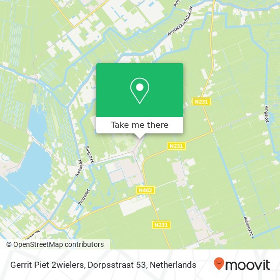 Gerrit Piet 2wielers, Dorpsstraat 53 map