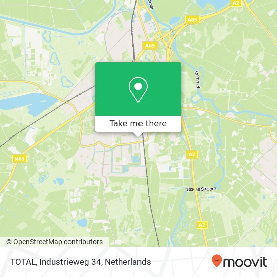 TOTAL, Industrieweg 34 Karte