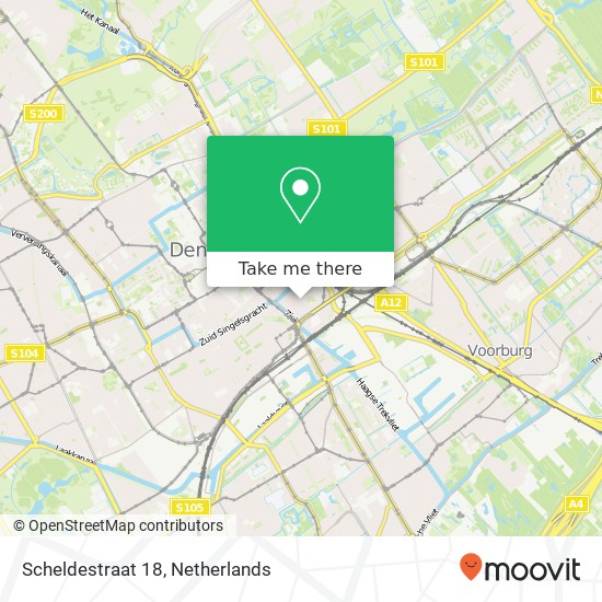Scheldestraat 18, 2515 TE Den Haag map