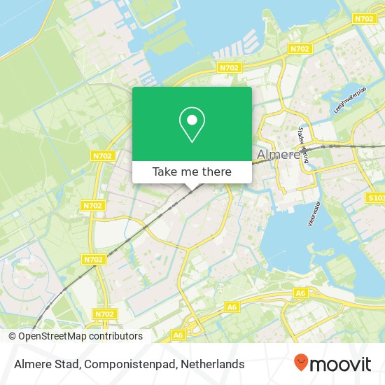 Almere Stad, Componistenpad Karte