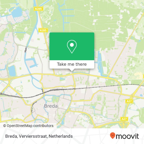 Breda, Verviersstraat Karte
