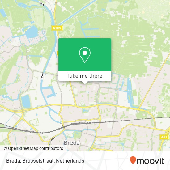 Breda, Brusselstraat Karte