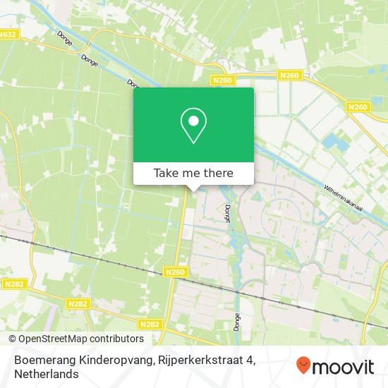 Boemerang Kinderopvang, Rijperkerkstraat 4 Karte