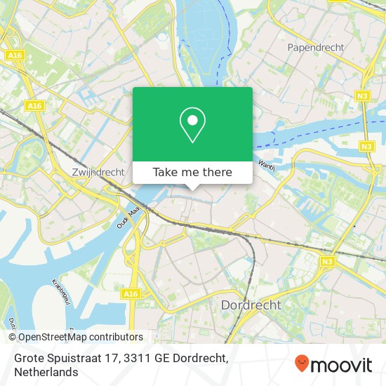 Grote Spuistraat 17, 3311 GE Dordrecht map