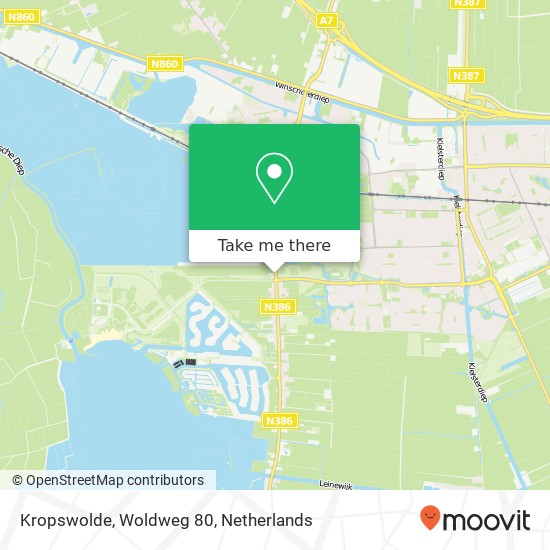 Kropswolde, Woldweg 80 map