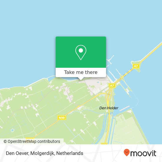 Den Oever, Molgerdijk map