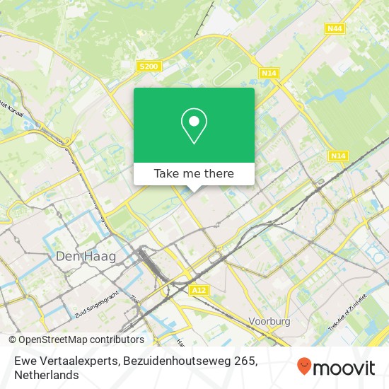 Ewe Vertaalexperts, Bezuidenhoutseweg 265 map